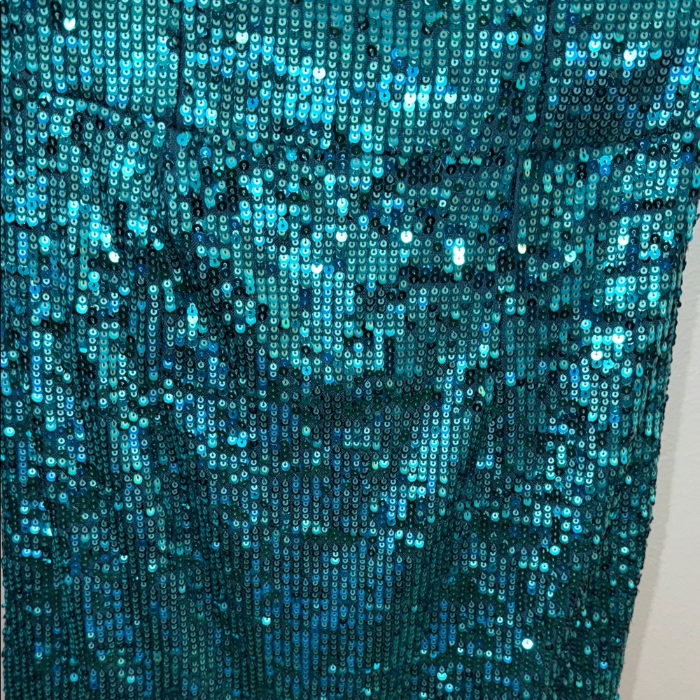 Dress the Population Teal Sequin Dress - Picture 5 of 8